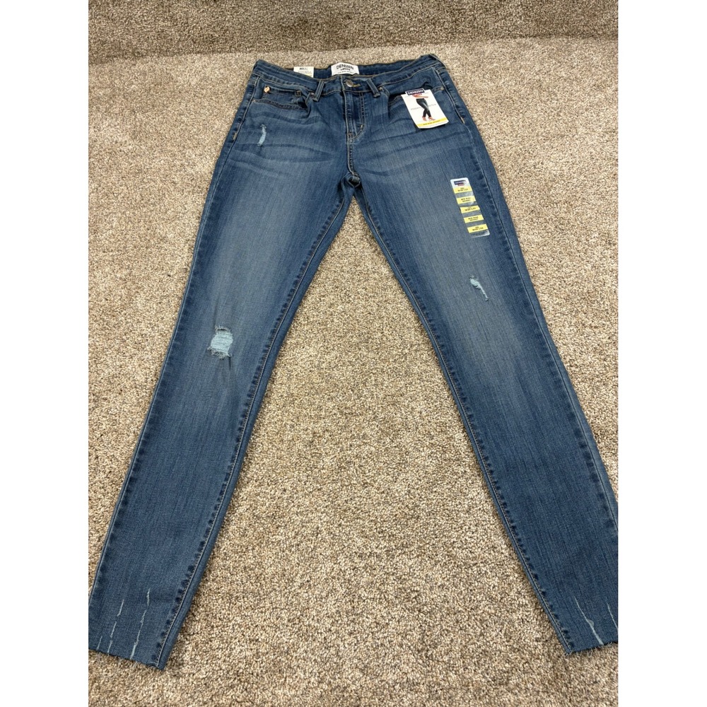 Denizen Levi's Womens Mid Rise Skinny Jeans 10L W30 L32 Essential Stretch #0889